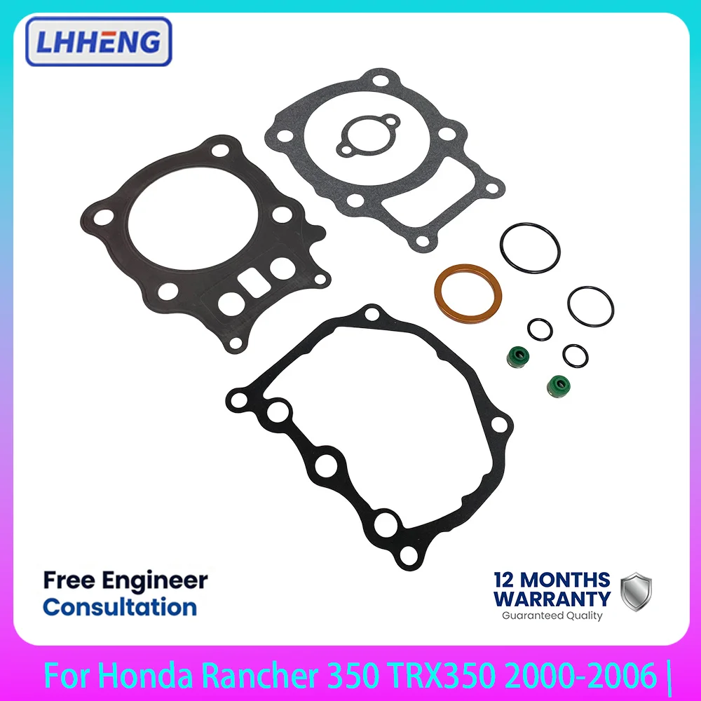 Engine Gasket Kit For Honda Rancher 350 TRX350 2000-2006 Full Overhaul Set 12251-HN5-671 11394-HA7-690