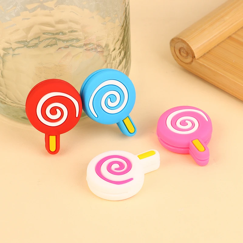 

(LA)[SH]Cartoon Lolly Shape Tennis Racket Shockproof Absorber Silicone Shock Absorption Pad Anti-Vibration Dampeners