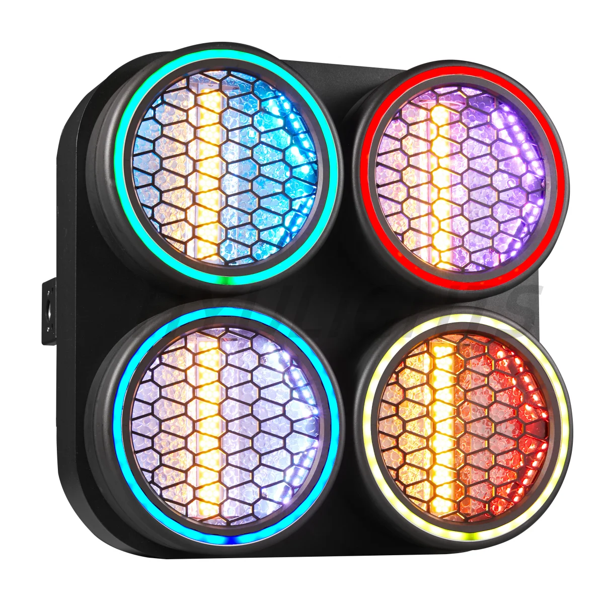 4Eyes LED Audience Blinder, 250W RGBW Retro Matrix Bühnenlicht, Strobe Wash Hintergrundbeleuchtung Ambientebeleuchtung für DJ Hochzeit Konzert