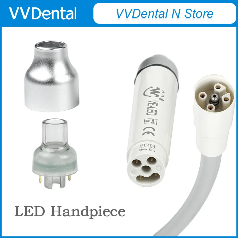 VVDental Detachable Ultrasound Handpiece Piezo Scaler Handpiece Fit EMS/SATELEC/WOODPECKER Dentistry Ultrasonic Scaler Handle