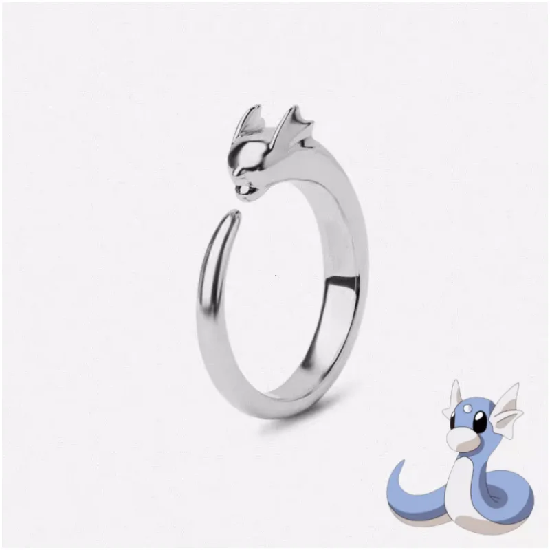 Pokemon adjustable open ring jewelry couple fashion trend niche jewelry accessories animation cartoon peripheral high-value gift