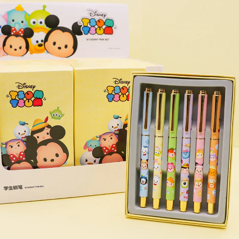 Disney Mickey 24 Color Double Headed Oily Marker High-grade Gift Box Gift Bag Mickey Quick Drying Fluency Art Marker Pen