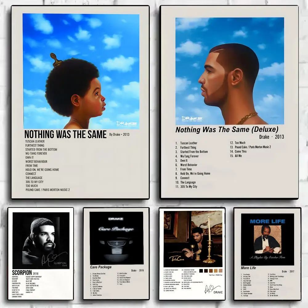 Hip‑Hop D-Drake Album Poster HD Wall Art Print for Bedroom Living Room Office Bar Modern Aesthetic Home Decor