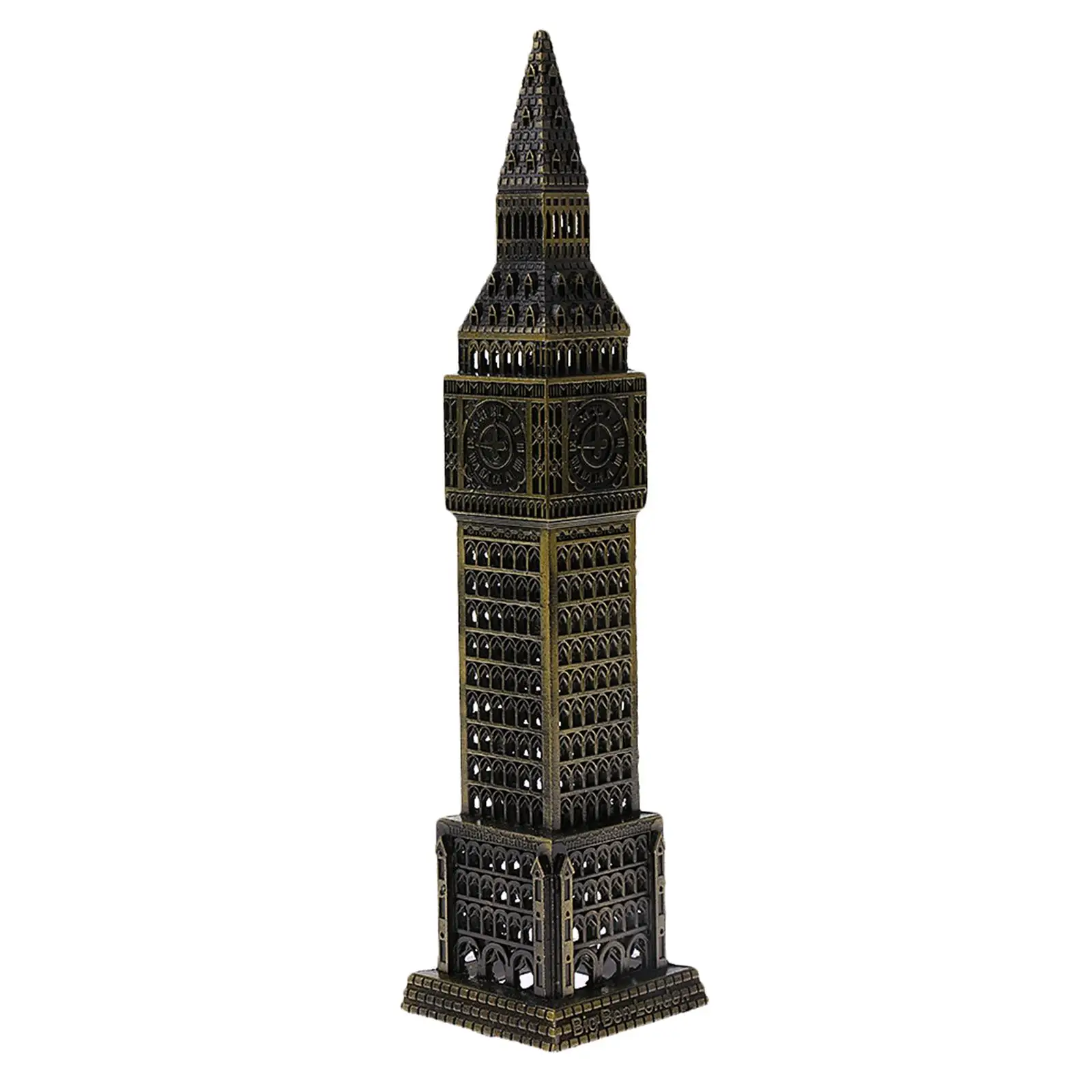 Big Ben Souvenir Alloy Iron Modern Decoration Statuette Desk Statue Sculpture for Office Family Present