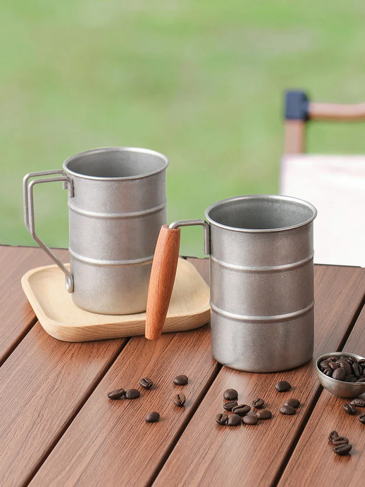 

Ретро-индустриальная кружка из нержавеющей стали 304 для кофе, пива, активного отдыха, в стиле Гонконга, для молока, чая, воды