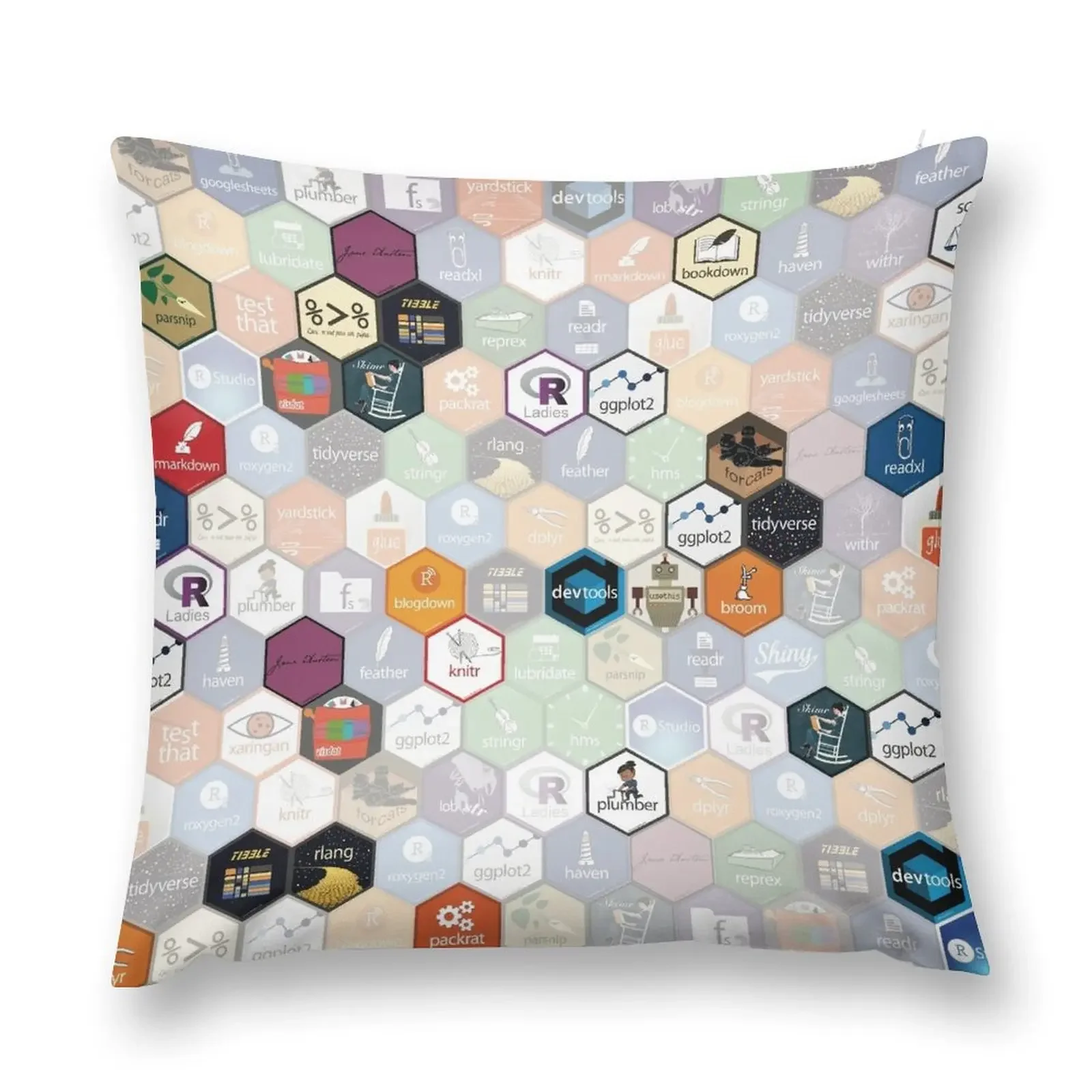 R hex fabric (small hexes) Throw Pillow Cushions For Decorative Sofa Pillows Aesthetic Pillow Cases Decorative pillow