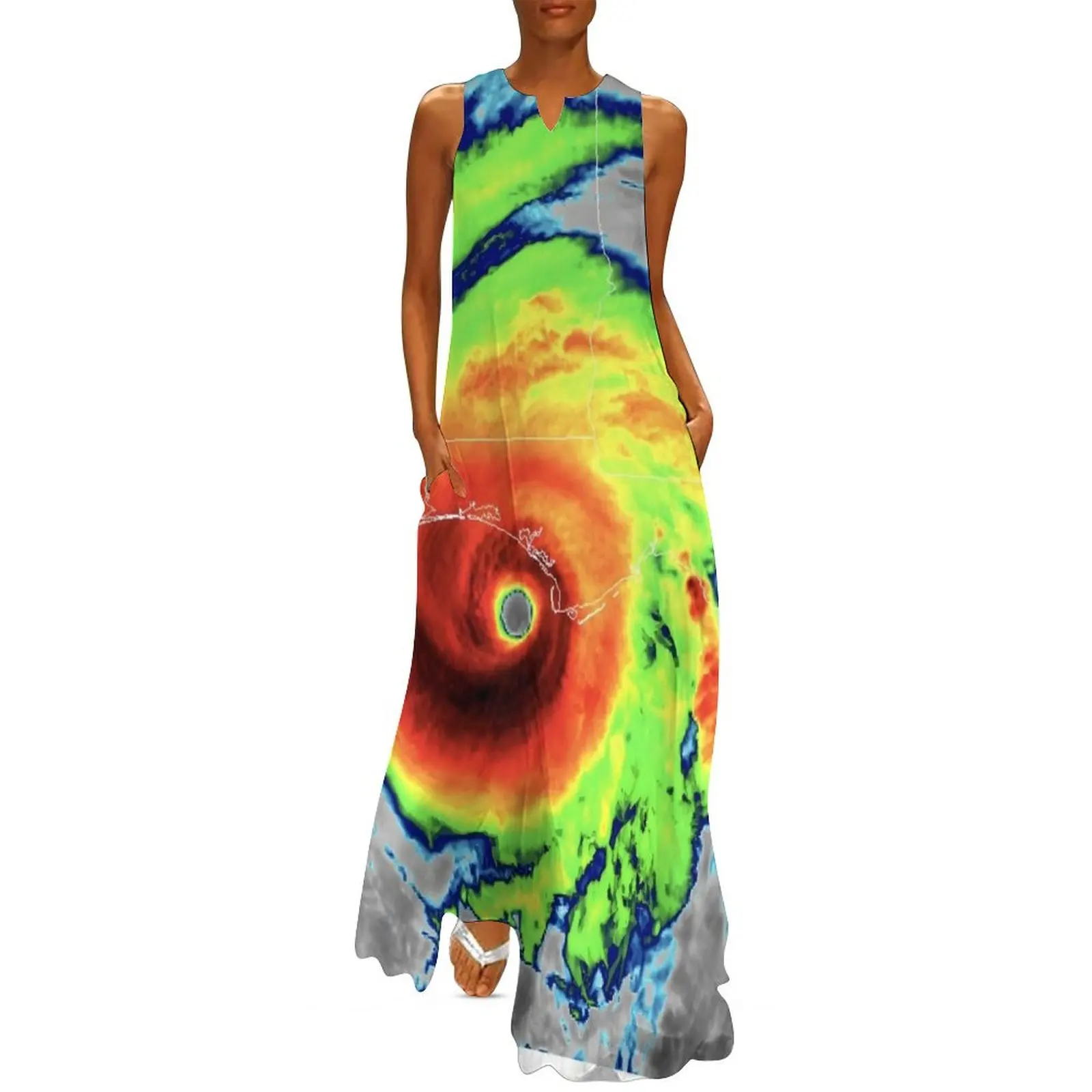 

Hurricane Micheal Infrared Satellite Long Dress beach dresses dresses with long sleeves dresses for womens 2024