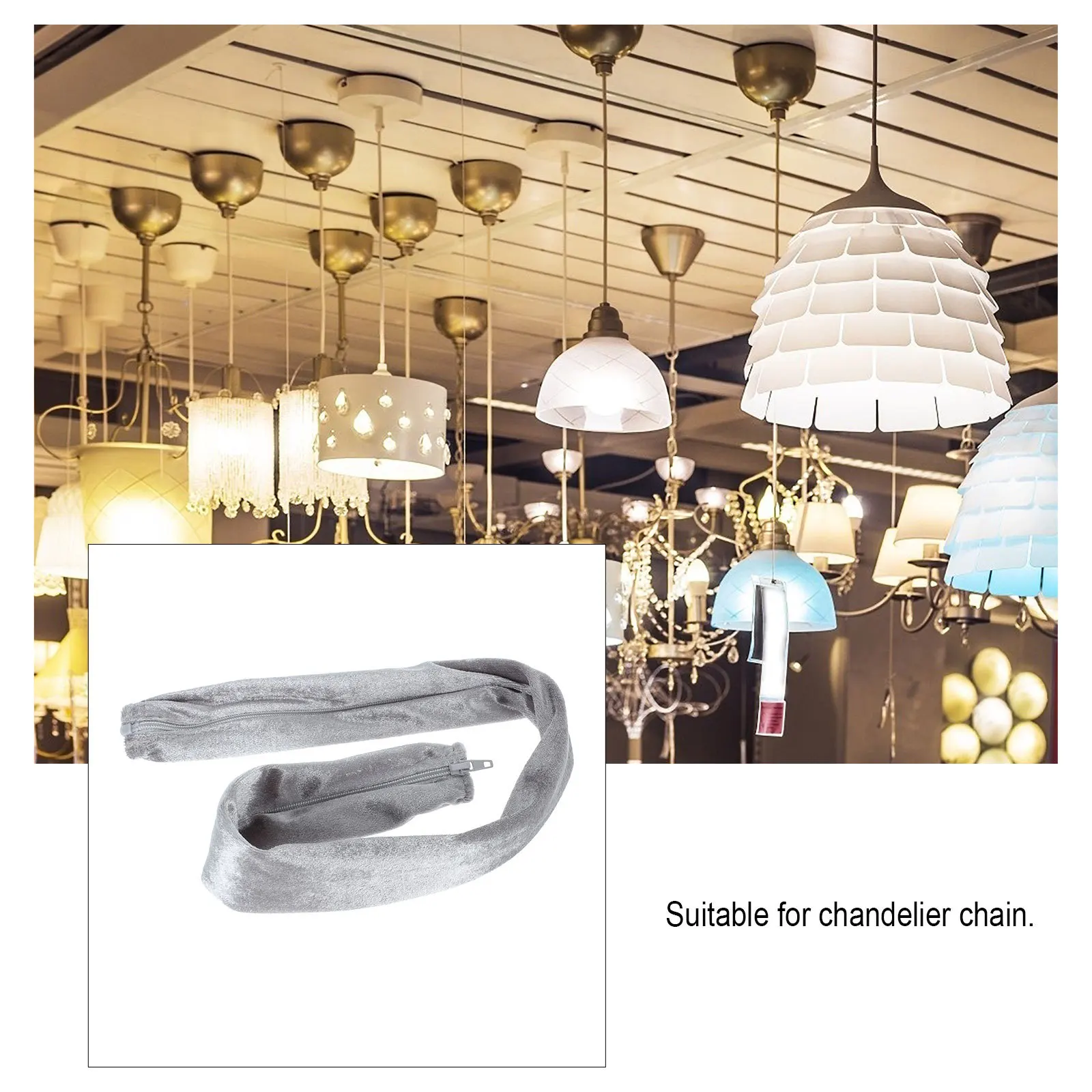 Raccordi per illuminazione fai-da-te Lampada da soffitto Copertura per catena Panno decorativo Forniture pratiche utili
