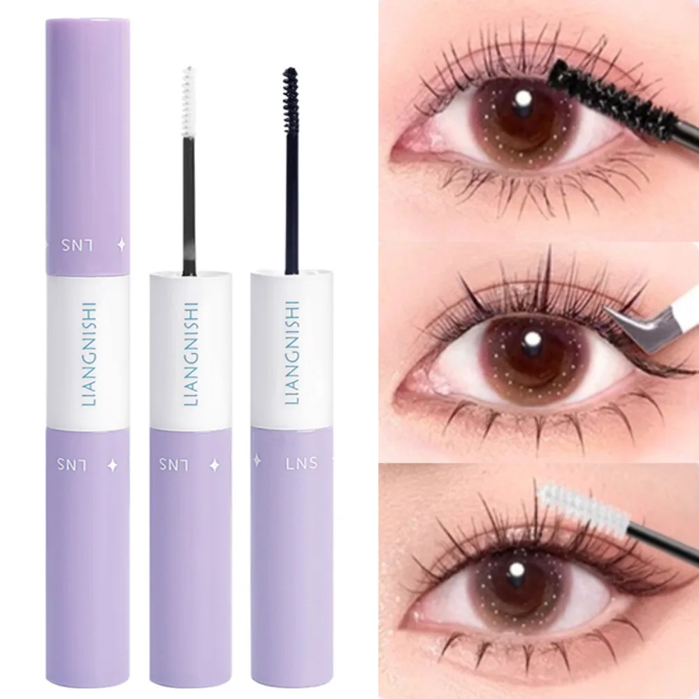 Dubbele Wimperlijm Verlengde Pasta Valse Wimpers Een Mascara Langdurige Zelfklevende Afdichting Wimper Waterdichte Transparante Make-Up