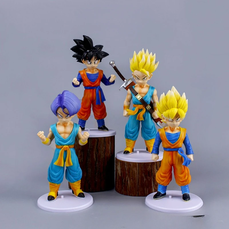 Dragon Ball Anime Figure Torankusu Goku Saiyan Action Figures toys model Statue Collection Pendant Desktop decoration boys Gifts