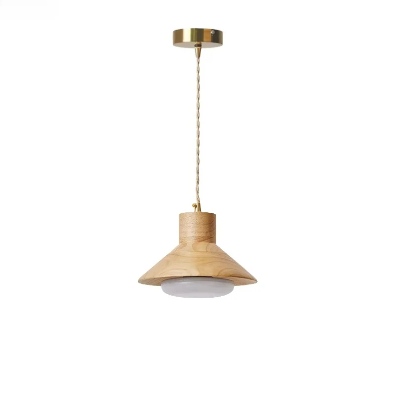 LED Pendant Lights Kitchen Island Lighting Dining Room Interior For Home Wooden Wabi Sabi Hanging Lamp Hanglamp