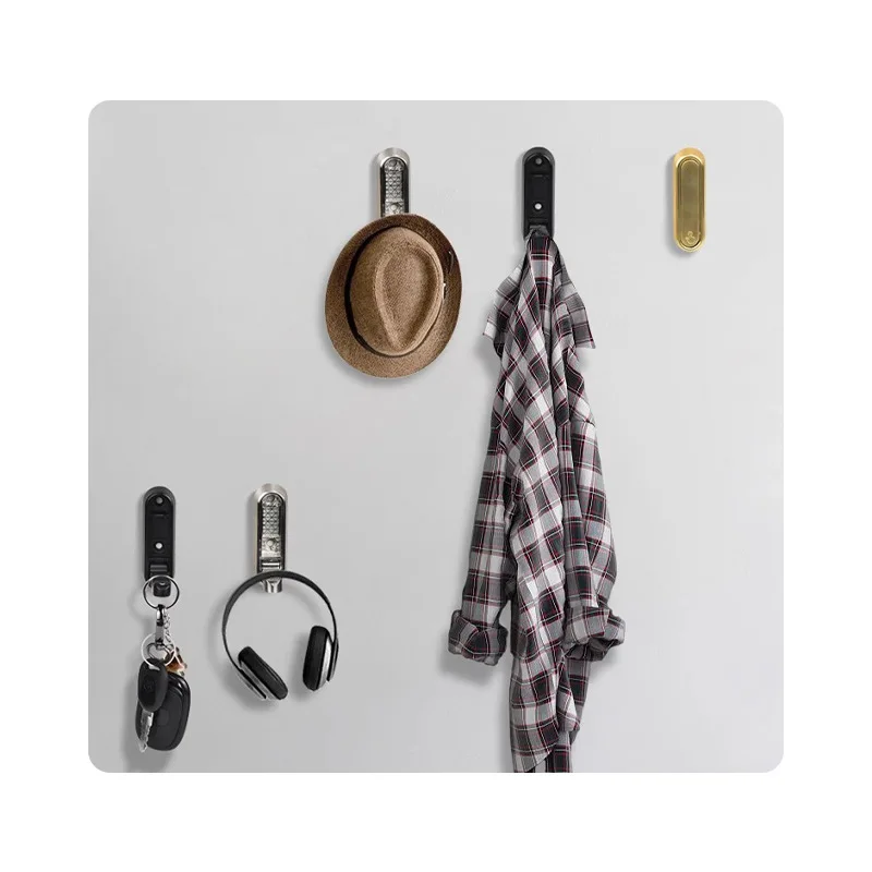 

1PC RV Aluminum Alloy Foldable Clothes Hook Storage Clothes Hook Entrance Bathroom Wall Hook Multifunctional Hook Storage