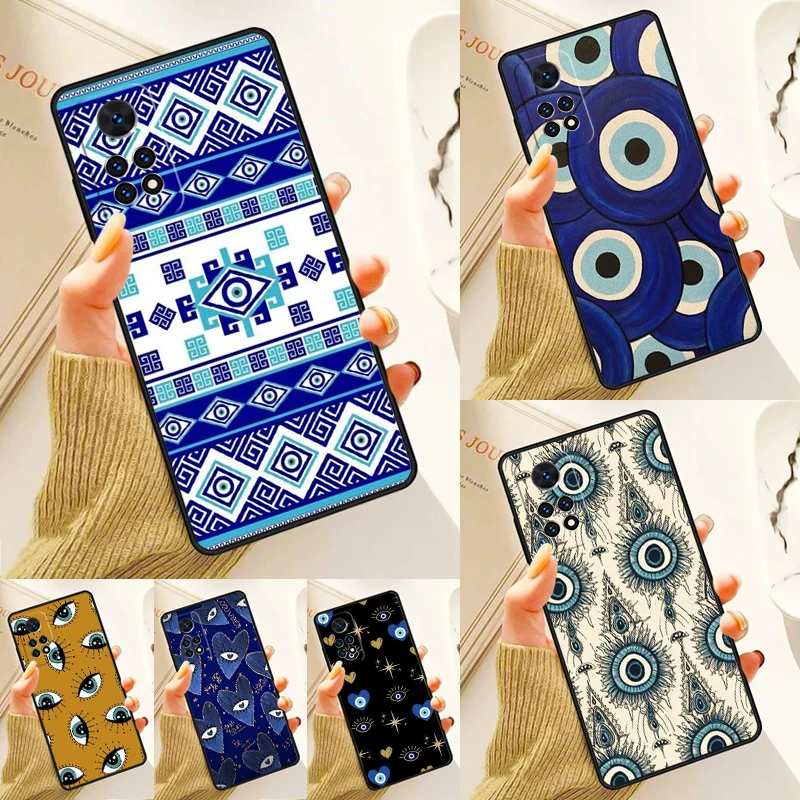 

Blue Evil Eye Case For Samsung Galaxy S24 Plus S23 S20 S21FE Lite S22 Ultra Note 20 S8 S9 S10 Phone Coque