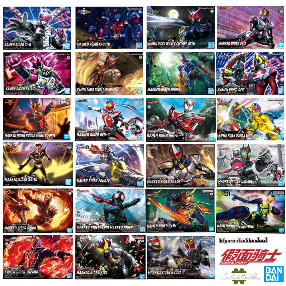 

BANDAI Genuine Figure-rise Standard KAMEN RIDER GEIZ RYUKI AGITO DECADE DEN-0 FAIZ KABUTO ZI-0 BLADE GAIM Assemble model toys