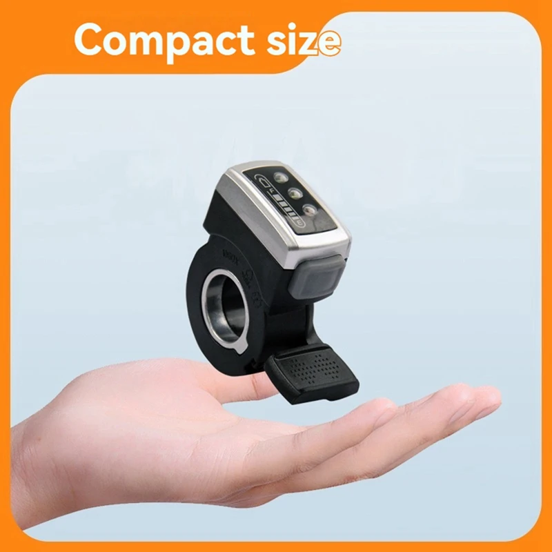 【A99P】Thumb Throttle Accelerator Grip 160mm Self Locking Switch for 22.3mm Handbar for Electric Scooter 48V