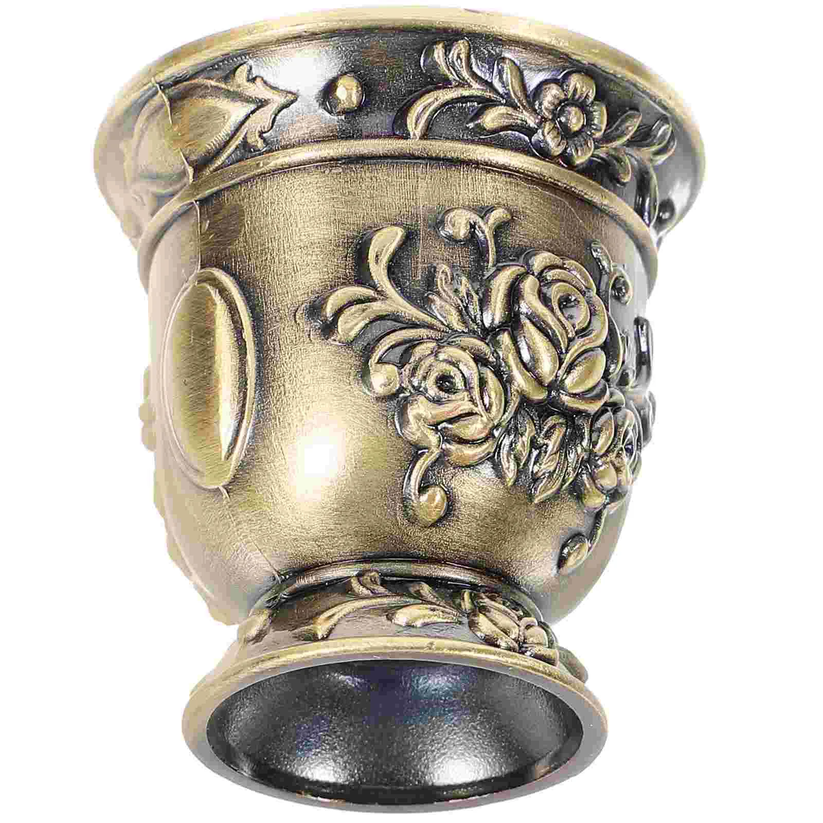 Chinese Style Container Vintage Cup Metal Home Kitchen Tea Cup metal cup holder retro cups