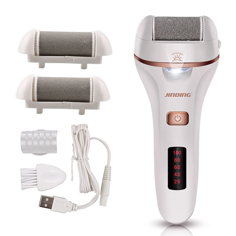 Electric Foot Grinder Electric Foot File Callus Remover Hard Cracked Dead Skin Grinder Rechargeable Pedicure Tools Foot Care