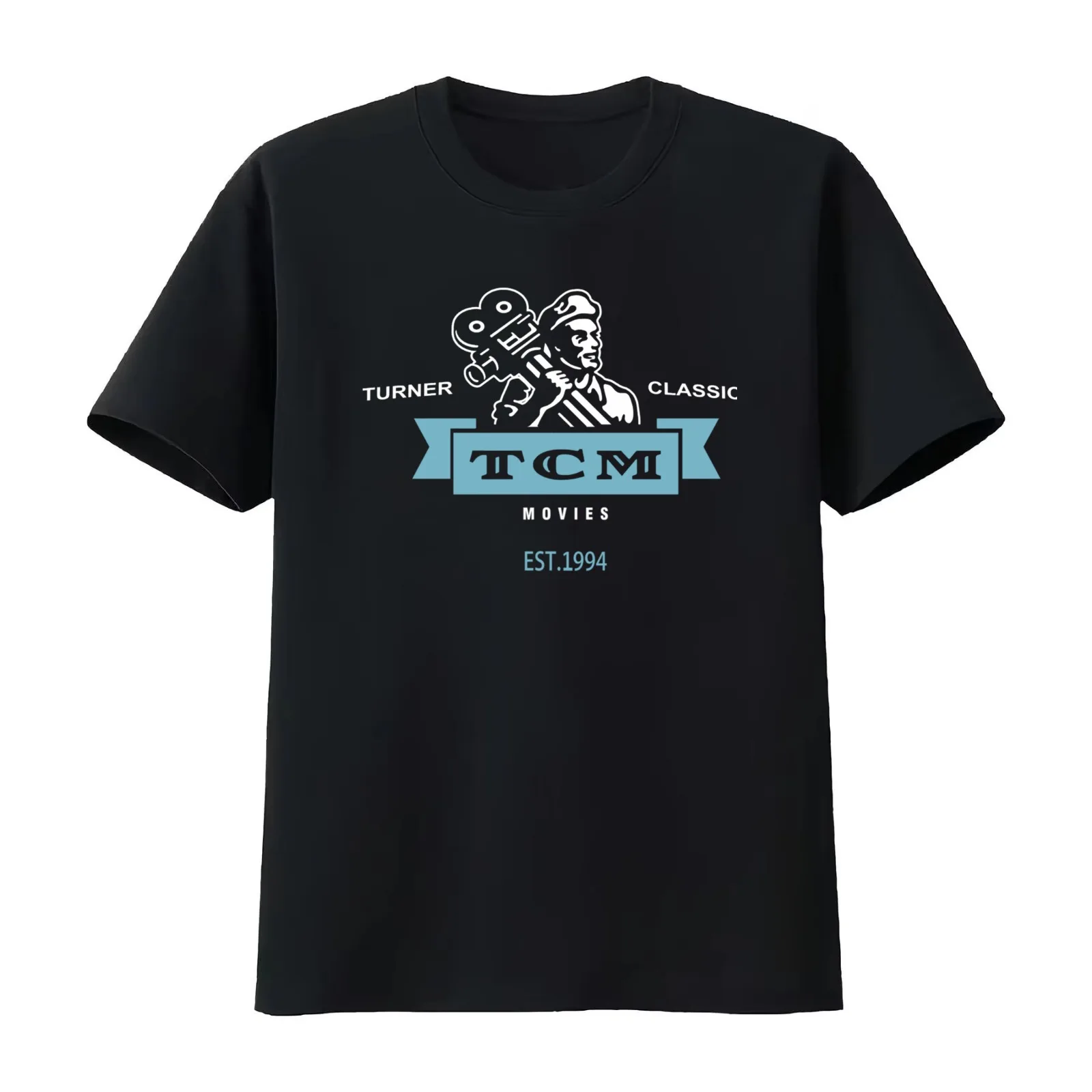 Retro Vintage Turner Classic Movies T-Shirt Summer Casual Cotton Tee Oversized Streetwear Tops Vintage Graphic Print