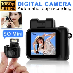 1080P HD Mini Camera Portable Pocket Cam with LCD Screen Retro Digital Camera Video Recorder Student Small Camcorder