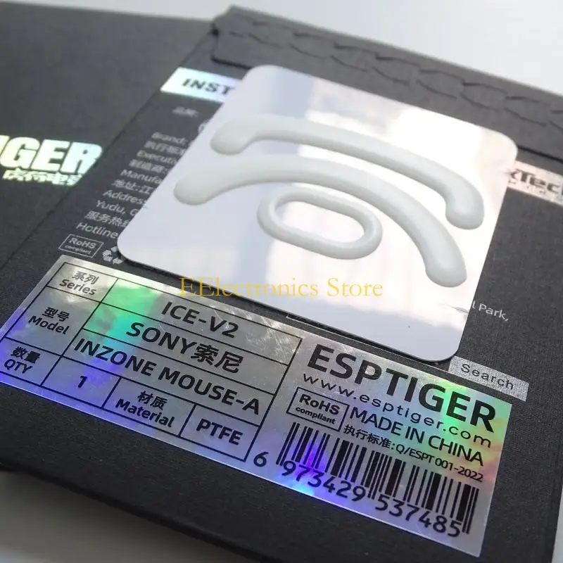 B03C 1Pack Esportstiger Ice Mouse Feet Stickers Pad Mouse Skates Gildes for MOUSE-A Mouse Glides PTFE Feet