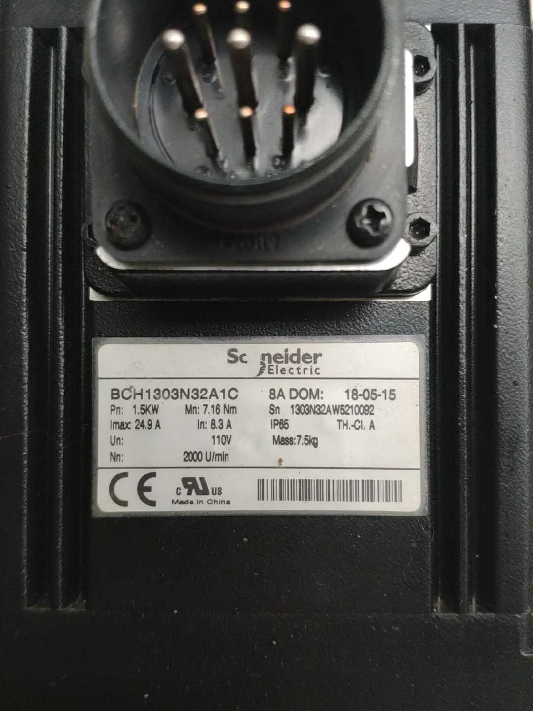 LXM23AU15M3X BCH1303N32A1C Серводвигатель для Schneider