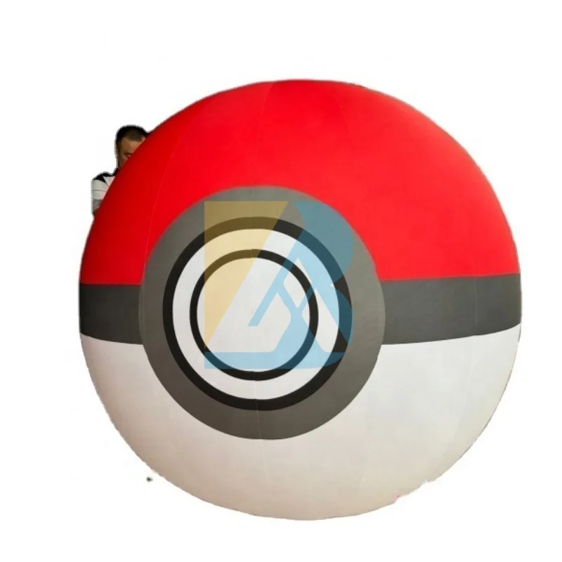 Customized Animation Themed Large Inflatable Poke Ball for Event Party Decor Toy