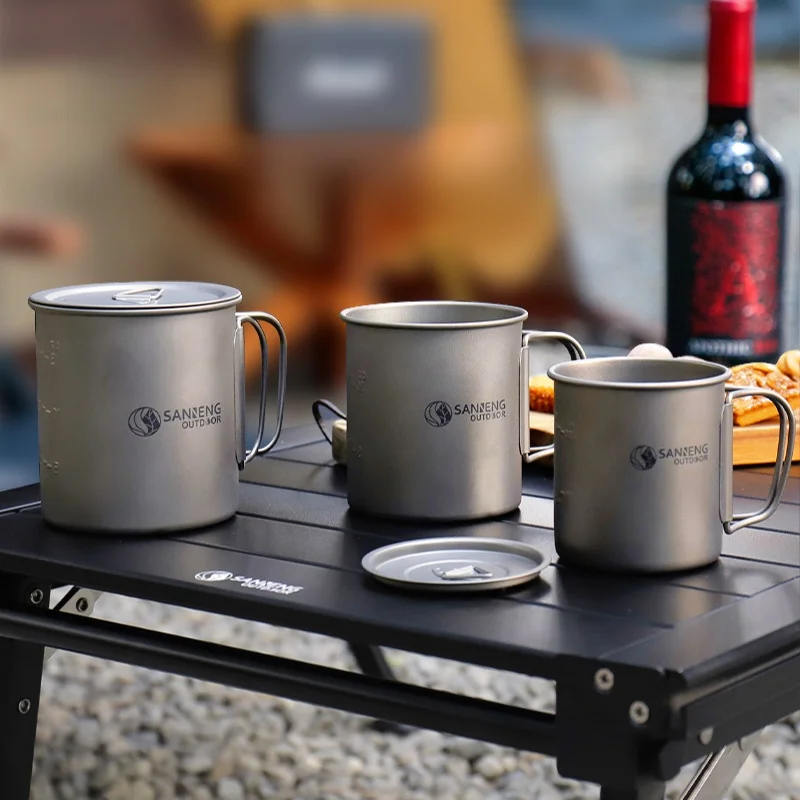 three-able-outdoor-titanium-cup-stackable-mug-camping-picnic-spring-tour-pure-titanium-cup-450ml-kitchen-cooking-utensils