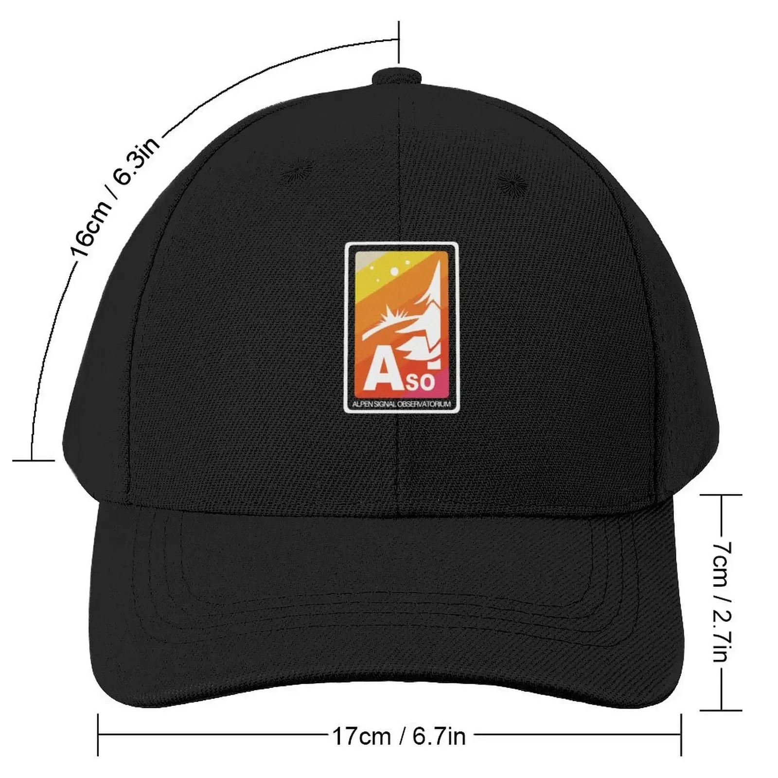 ASO (Alpen Signal Observatorium) Baseball Cap |-F-| Golf Hat Sun Cap Girl Men's