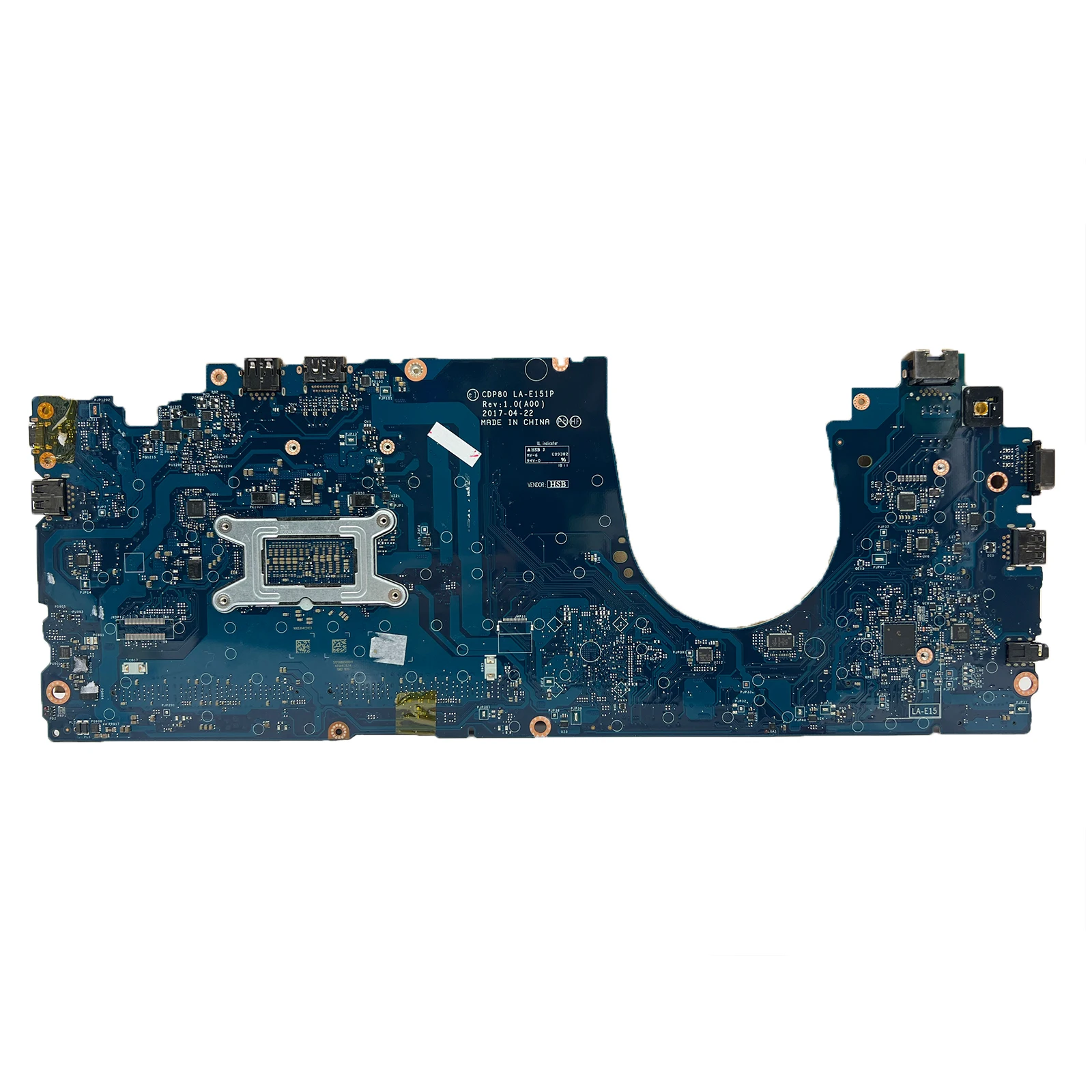 LA-E151P Per Dell Latitude 5580 Notebook Mainboard Del Computer Portatile 0GDGX9 0F3F59 0YWD70 0DR1NC Notebook Scheda Madre CPU i5 6th/7th Gen