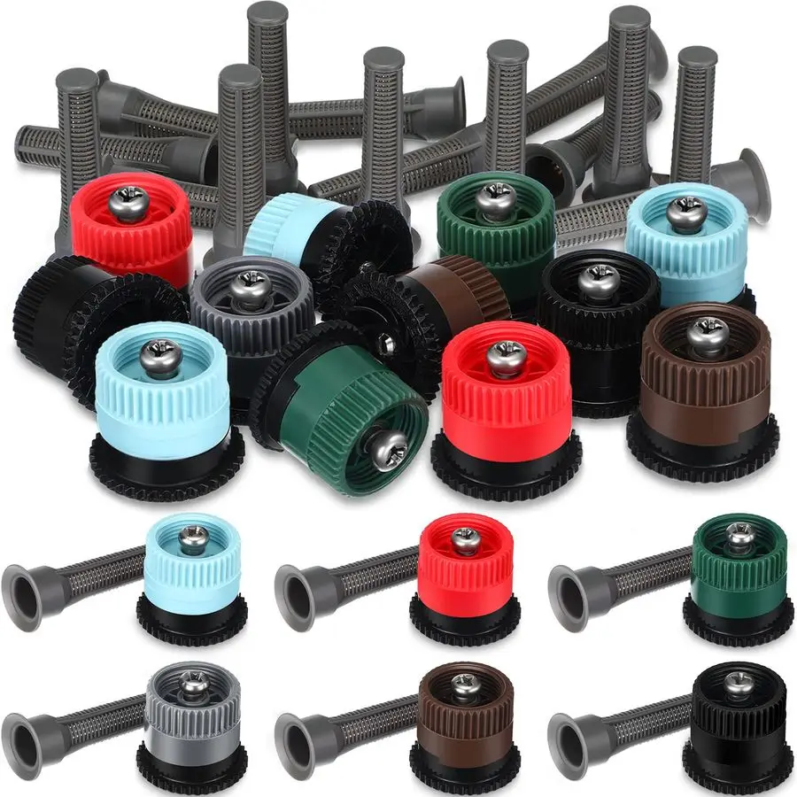 

48 шт. сменных насадок-распылителей с переменным углом распыления, совместимых с разбрызгивателями Hunter, Orbit Popup, регулируемое распыление на 360°