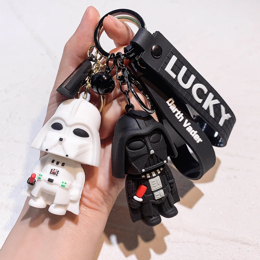 Car Keyring Cartoon Darth Vader Keychain Creative Car Keychain Motorcycle Keychain Decorative Accessory Accessories view 2