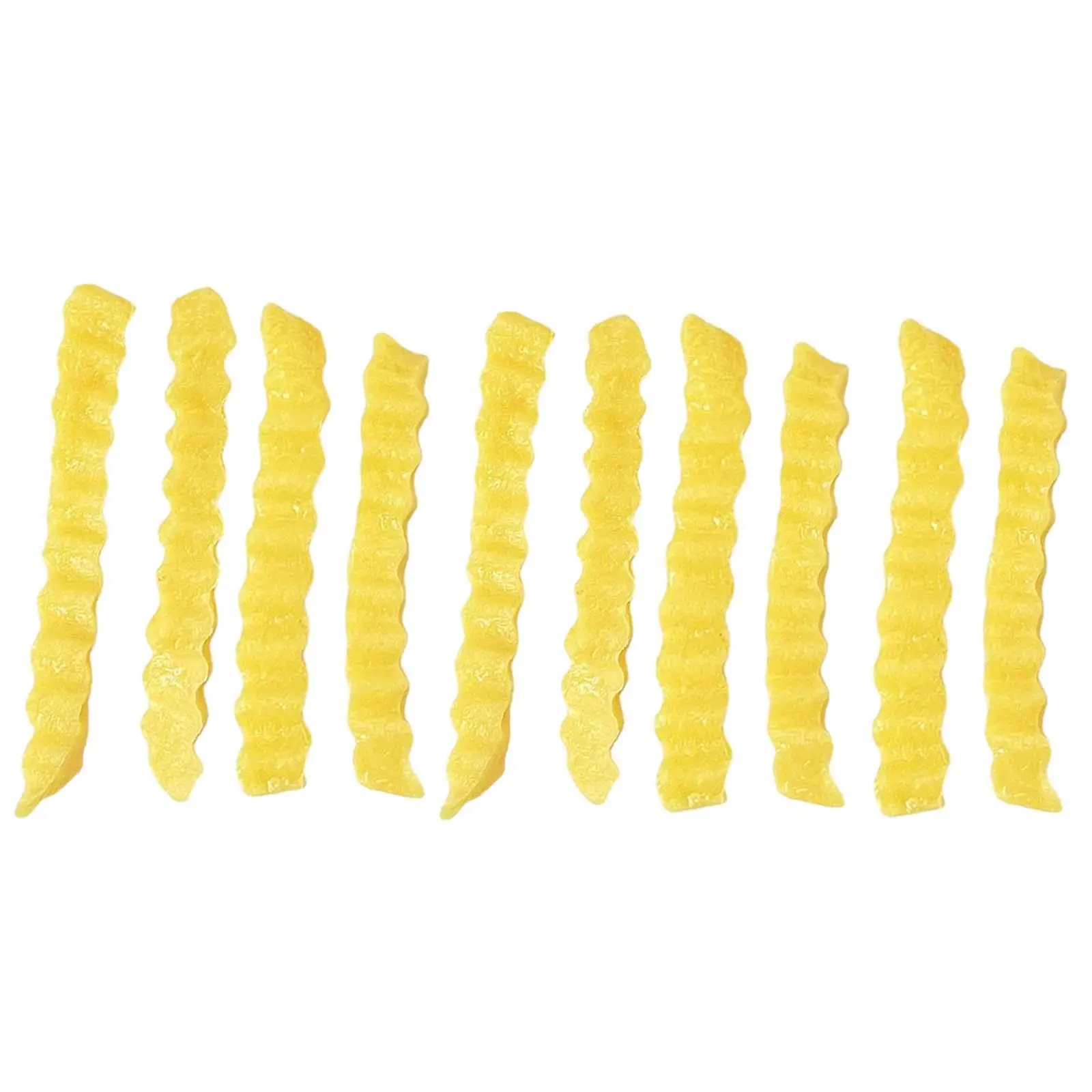 10Pcs Food Model Kids Kitchen Toys Fake Chips Wave Shape French Fries Models