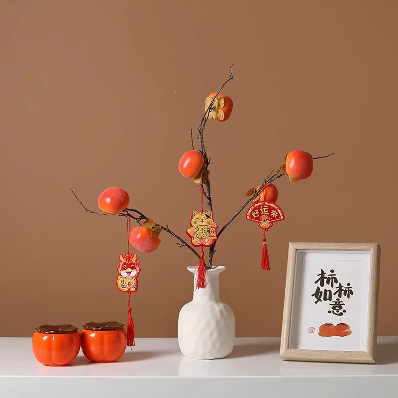 Casa aquecimento caqui desejoso vaso ornamento sala de estar arranjo flor varanda mesa jantar casa criativa