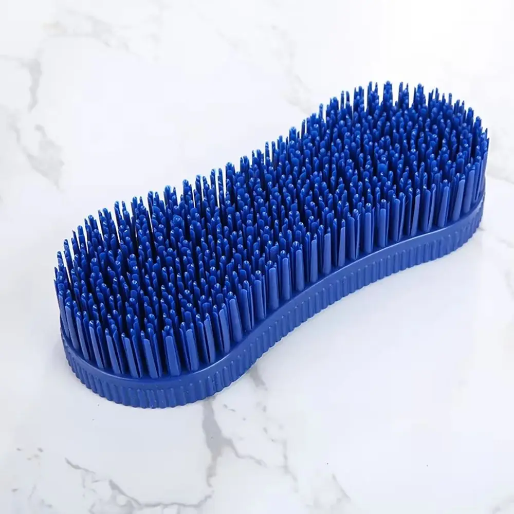 1Pcs Colorful Horse Grooming Brush Hard Bristle Plastic Horse Accessories Silicone Equestrian Massage Tool