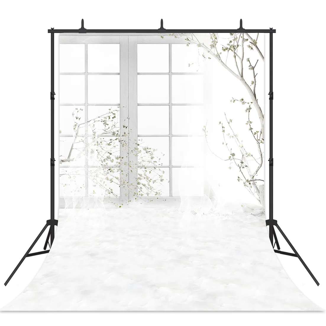 Photography Background White Window Wall Curtain Interior Room Child Portrait Photographic Photocall Backdrop Photo Studio