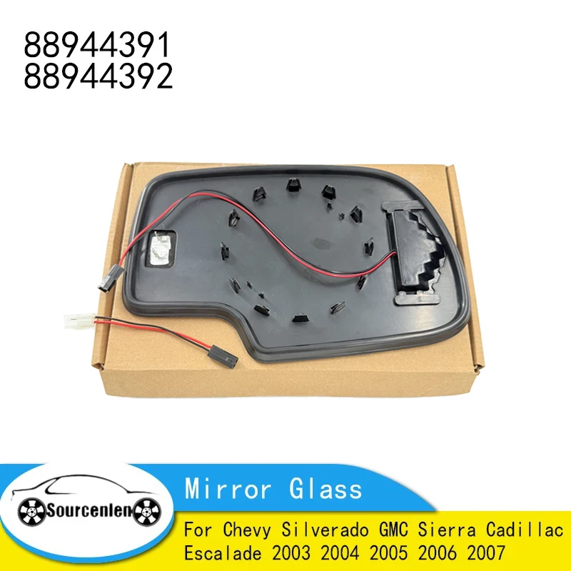 

Боковое зеркало заднего вида с подогревом 88944391 88944392 для Chevy Silverado GMC Sierra Cadillac Escalade 2003 2004 2005 2006 2007