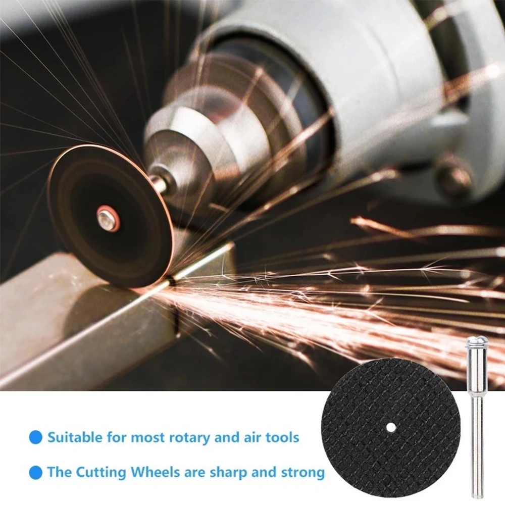 Disco da taglio abrasivo 32mm con mandrini Mole per accessori Dremel Lama per sega utensile rotante per taglio metalli