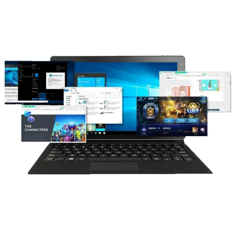 10.1 INCH 2in1 Windows 10 Tablet PC 4GB RAM 64GB ROM P7 Dual Camera1920 x 1280 IPS HDMI-Compatible 64 Bit USB 3.0 Quad Core 