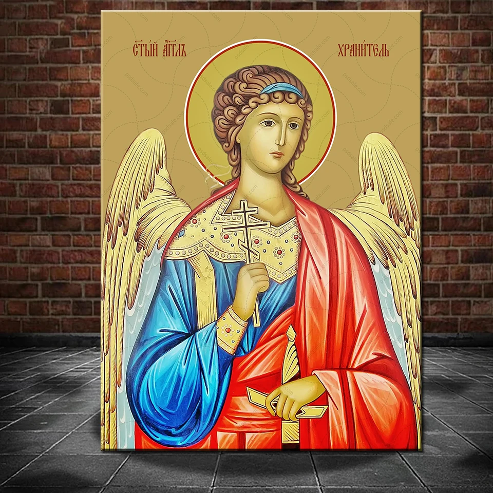 Saint Michael Archangel Diamond Embroidery Angel Wing Goddness Mosaic Diamond Painting Religious Rhineston Picture Home Decor