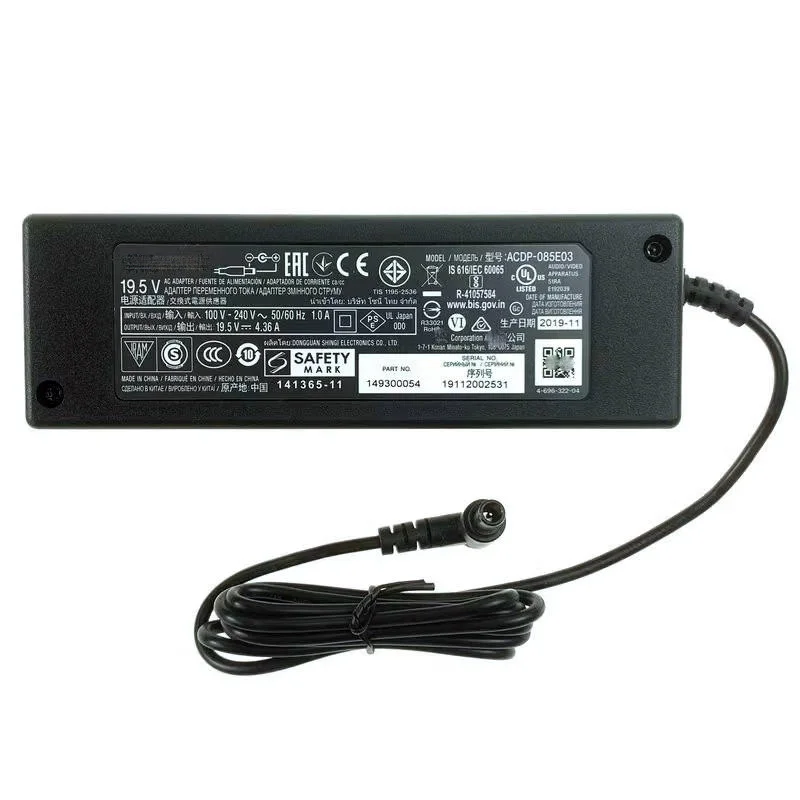

For Sony Soundbar HT-S200F Power Supply Genuine 85W 19.5V 4.36A ACDP-085E03 ACDP-085S011-498-000-13 149299611 AC Adapter Charger