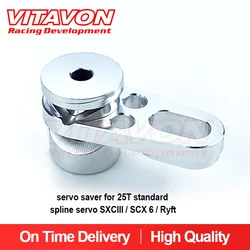 VITAVON SCX6 Alu servo wygaszacz dla 25T standardowego spline servo SXCIII / SCX 6 / Ryft