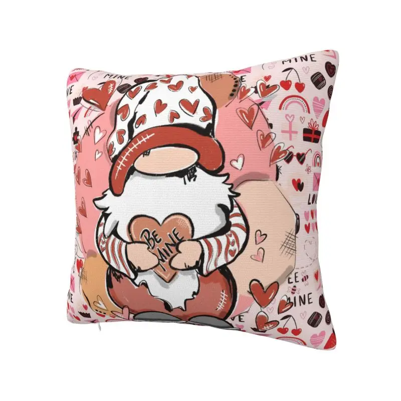 Custom Valentine's Day Square Pillow Case Decoration Cushion Cover Throw Pillow for Car Double-sided Printing