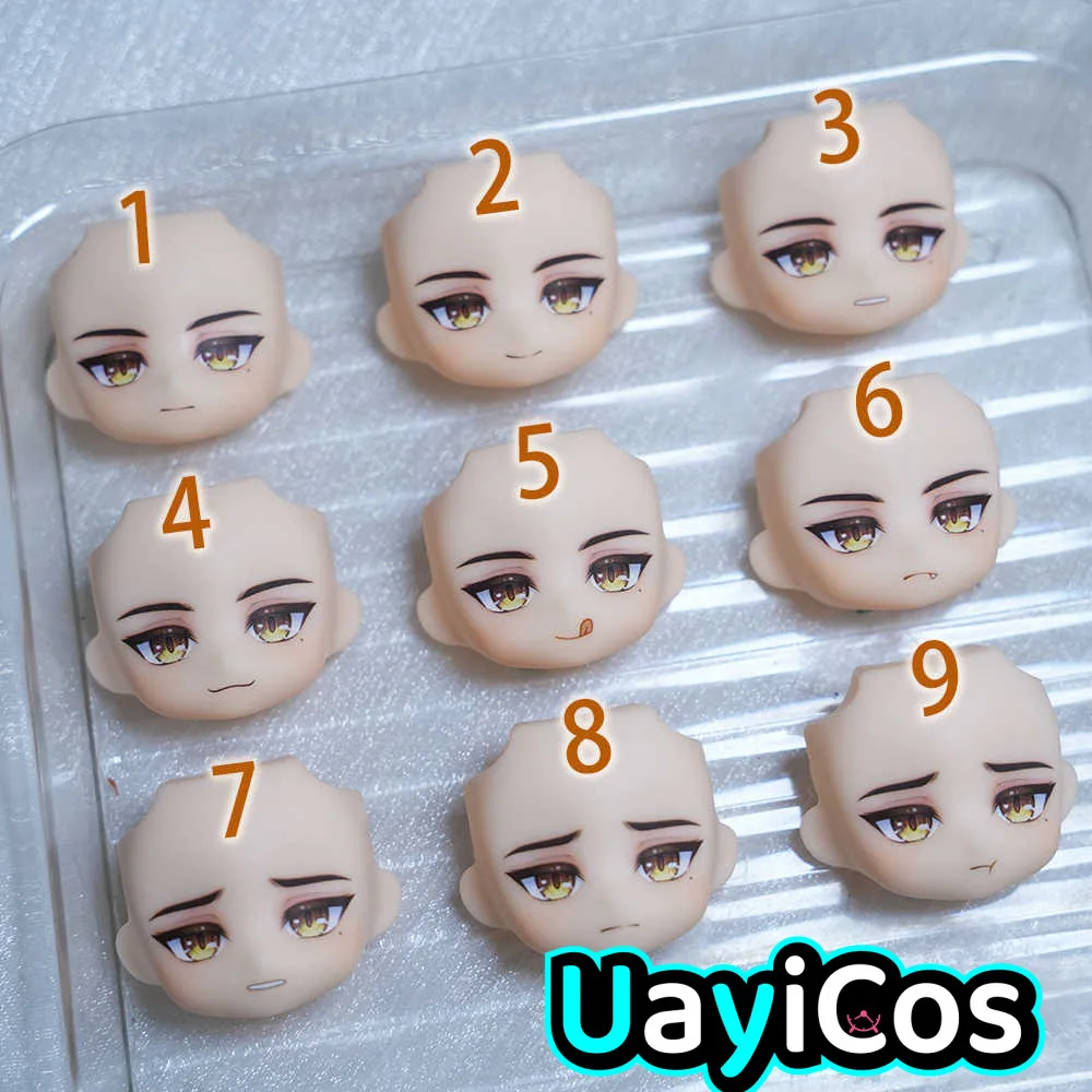 Honkai: Star Rail Jing Yuan Ob11 Faceplates GSC Handmade Water Sticker Face Doll Accessories Game Props Anime Figure Toy Kids