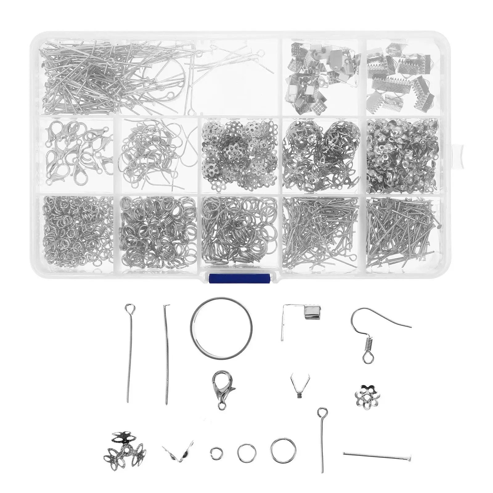 

1 Box Earring Clasp DIY Earring Hook Jewelry Findings Supplies Unique Eyecatching Design Easy to Use Fashionable Charming