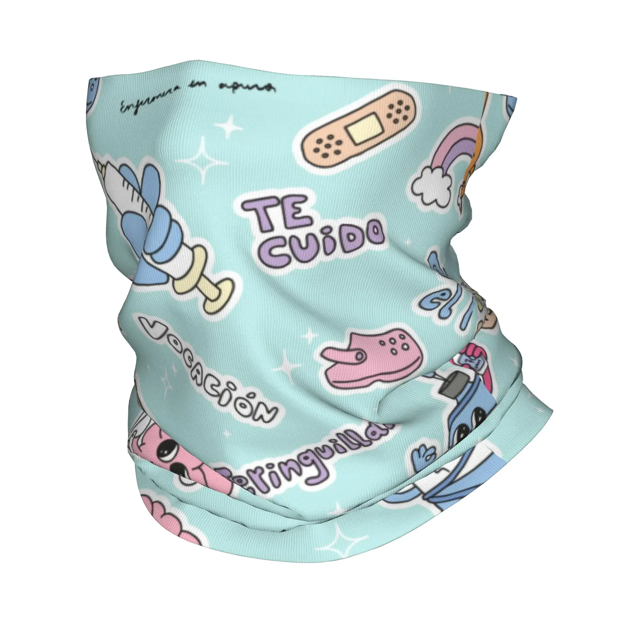 New Enfermera En Apuros Doctor Nurse Medicine Bandana Neck Gaiter Windproof Face Scarf Cover Women Men  Headband Tube Balaclava