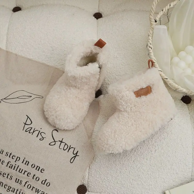 

Toddler Girls Snow Boots Winter Warm Shoes Plush Lined Cute Princess Style for Kids Age 1-3 Years​