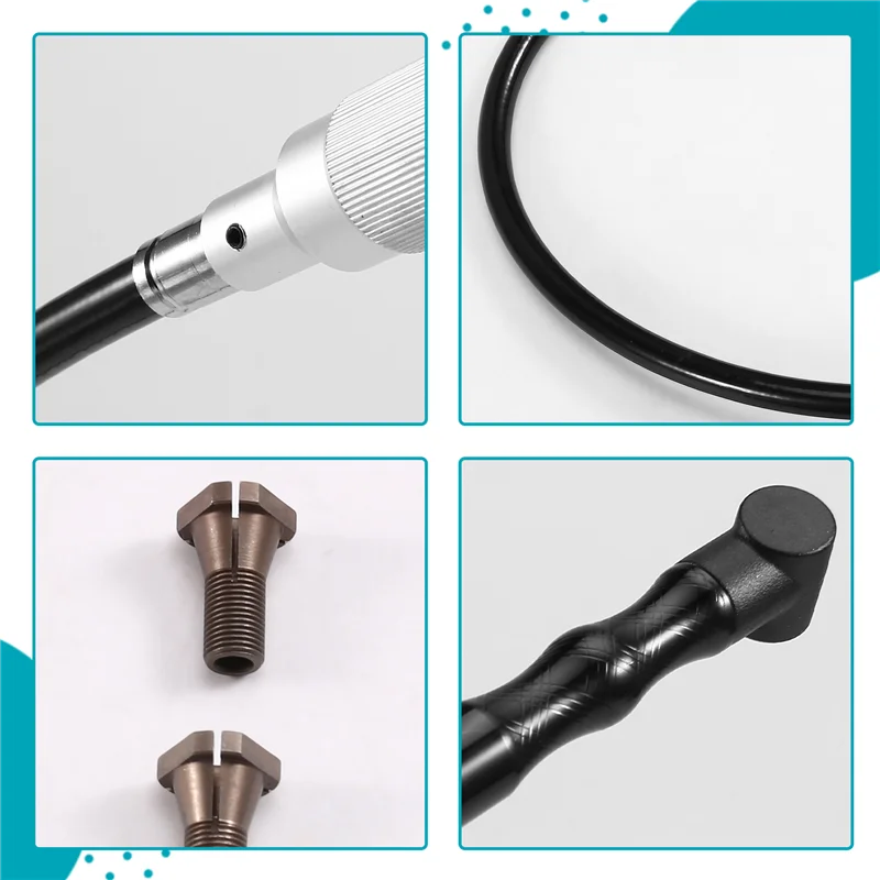 1Set Elbow Hand Micro Grinder Grinding Polishing Tool Set Electric Grinder Transfer Head Part