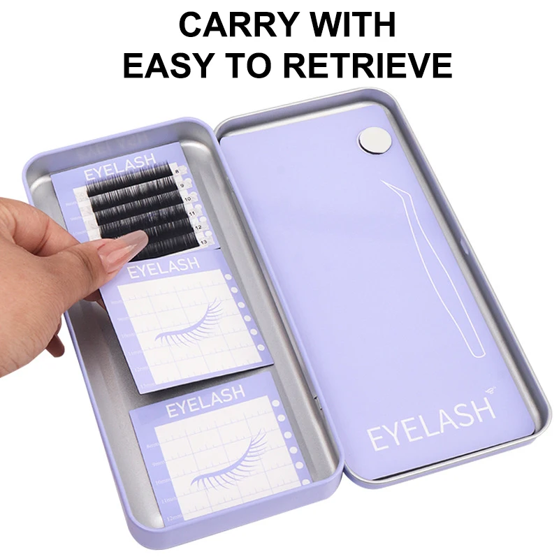 자석 속눈썹 스트립 자석 헤드밴드 선물용 여성용 자석 보관함 속눈썹용, 인조 속눈썹 연장 보관 도구
