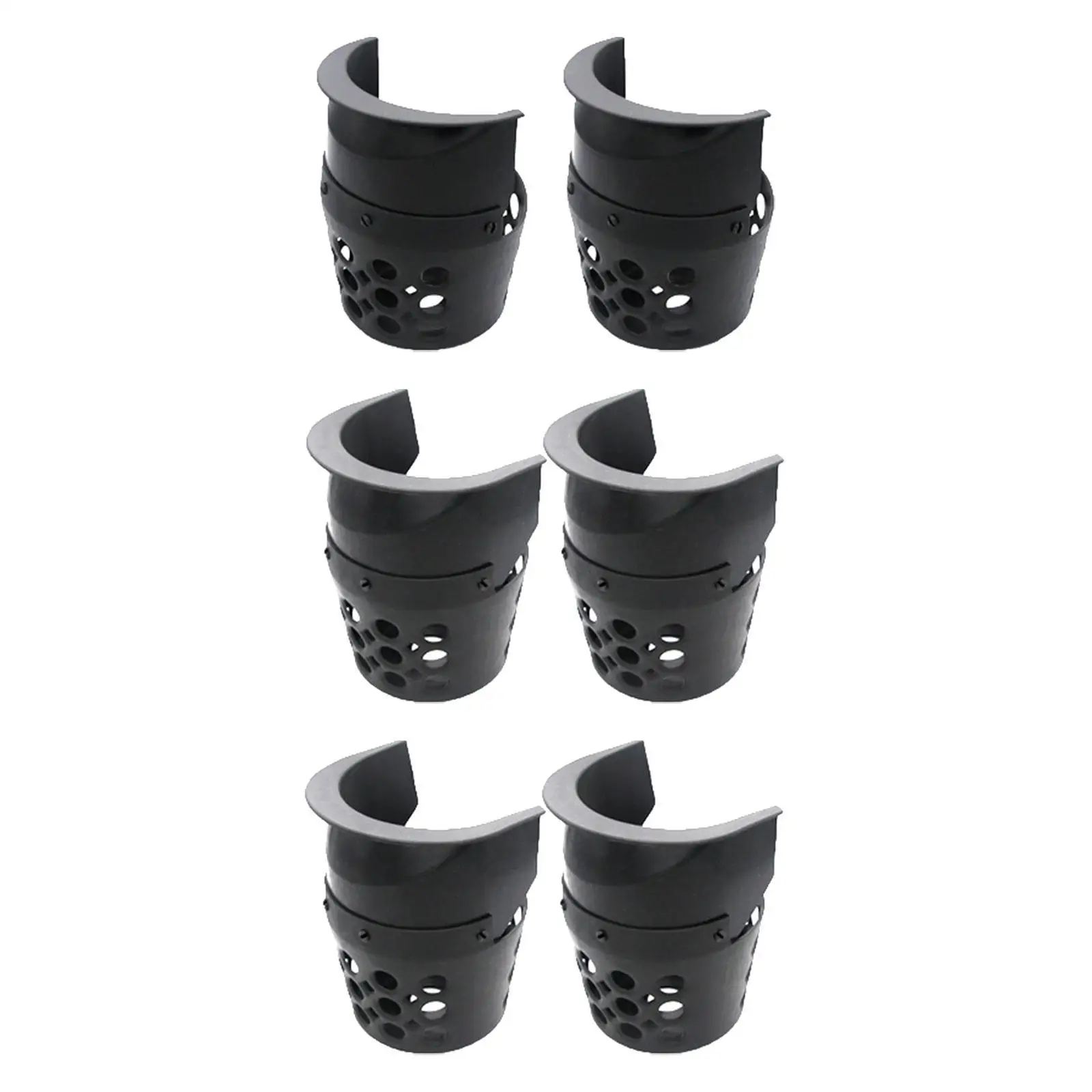 

6Pcs Billiard Pool Table Pockets Black Baskets Billiard Ball Storage Pockets