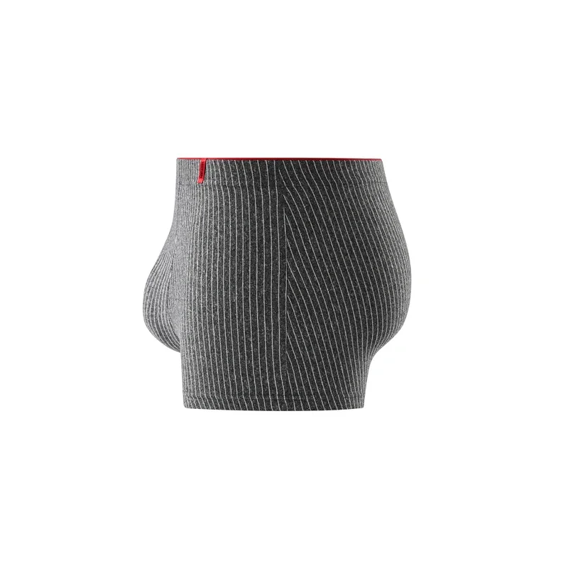 4 pieces of men's boxer underwear Soft, breathable and comfortable men's briefs Striped trendy personality casual loose boxers
